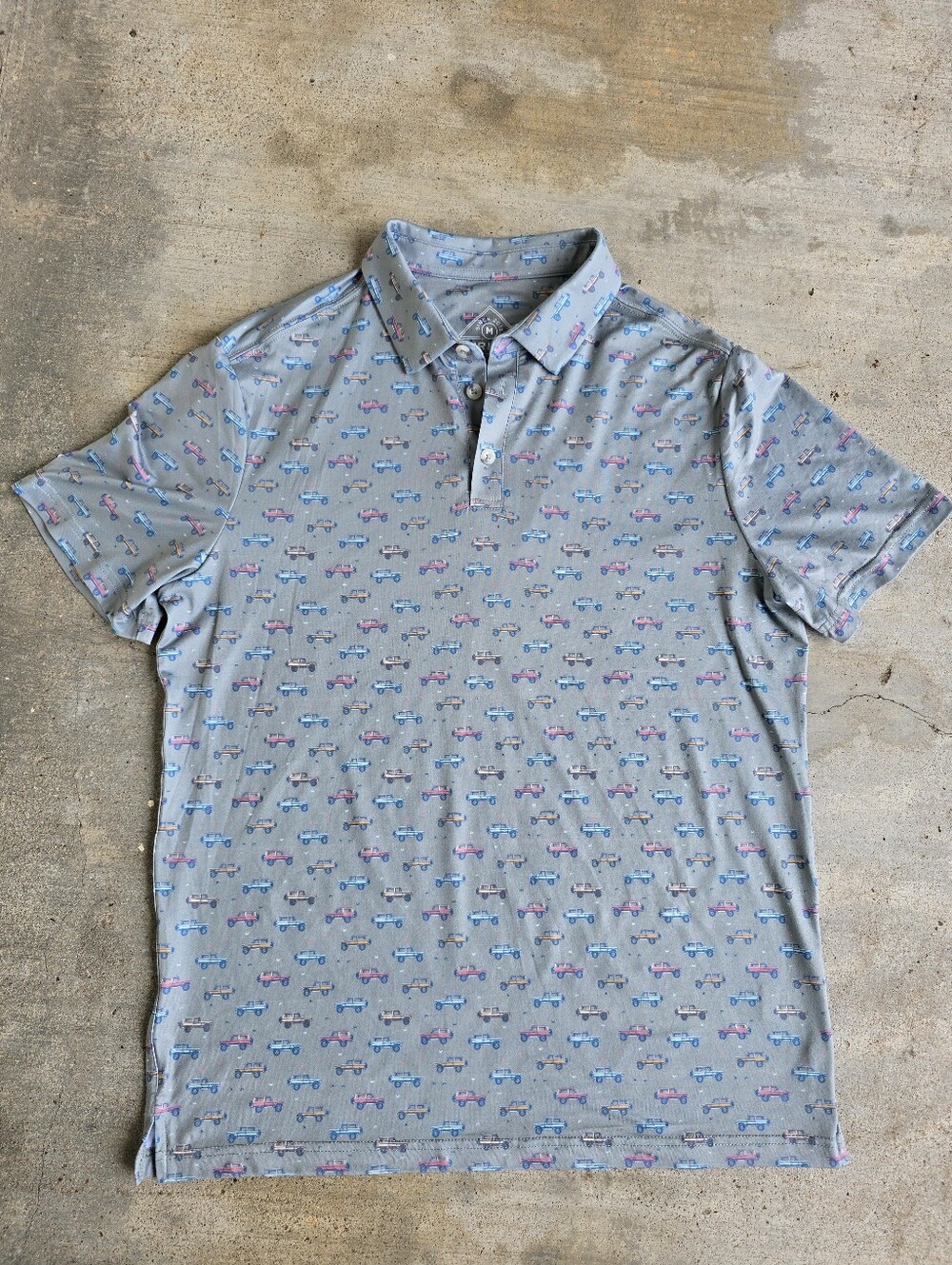 Burlebo Performance Bronco Print Polo